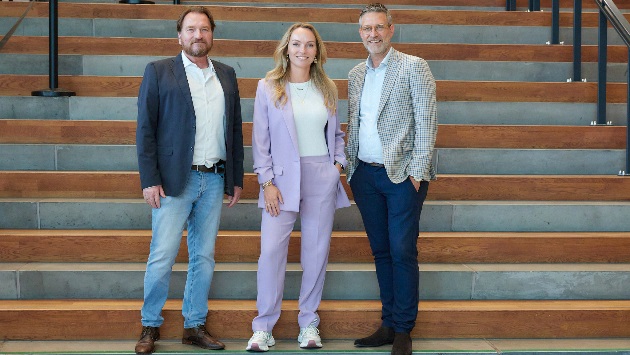 Regiomanagers Serge Schnitfink (links), Hanneke Staal (midden) en Coen Gribbroek (rechts)
