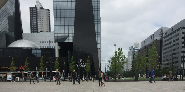 Beeld van Delfste Poort in Rotterdam