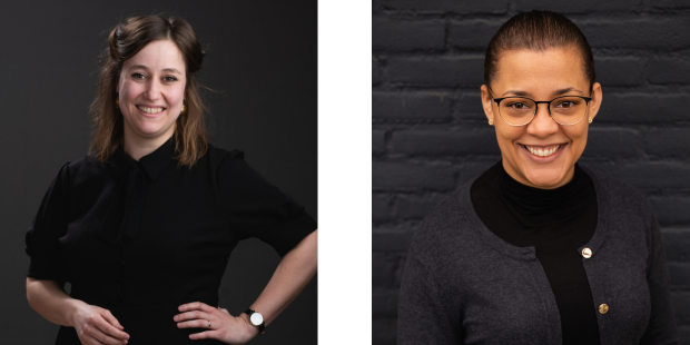 Majelle Verbraak, Beleidsmedewerker circulaire bouw en Patricia Scholte, Integraal ontwerper openbare ruimte.