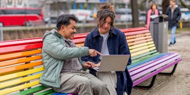 Foto uit de serie omtrent gelijkheid, inclusiviteit en diversiteit van het ministerie van IenW